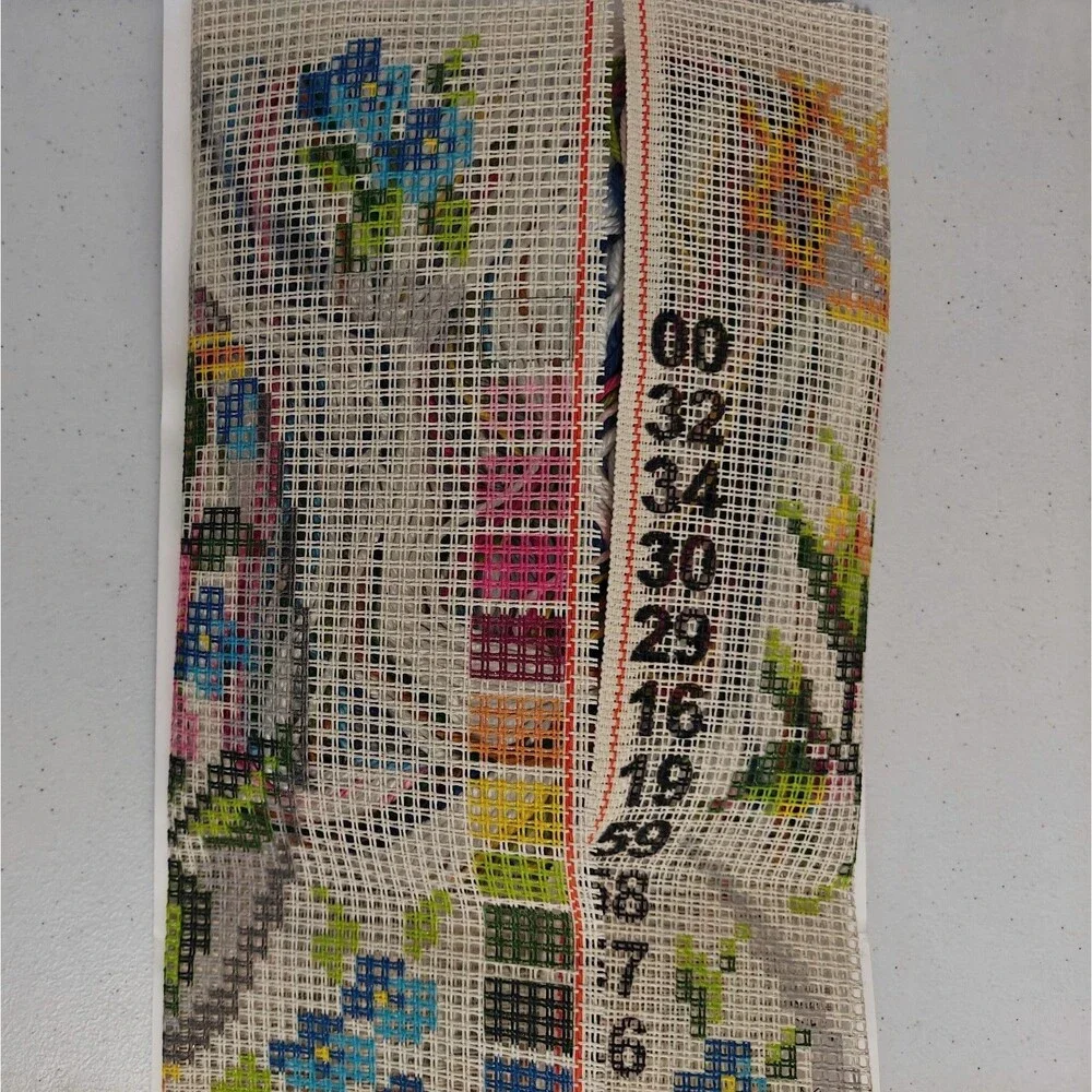 Collection D'Art Cross Stitch Kit Pillow 5267 Easter Feast Floral Tapestry New